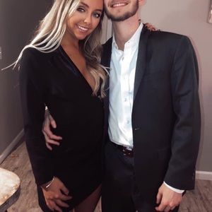 Tobi black blazer dress